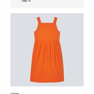 Everlane Bright Orange Sleeveless Dress